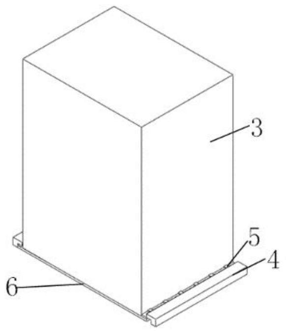 Underwater buoyancy tank separation structure and separation method suitable for hexagonal barrel type foundation overwater prefabricated platform