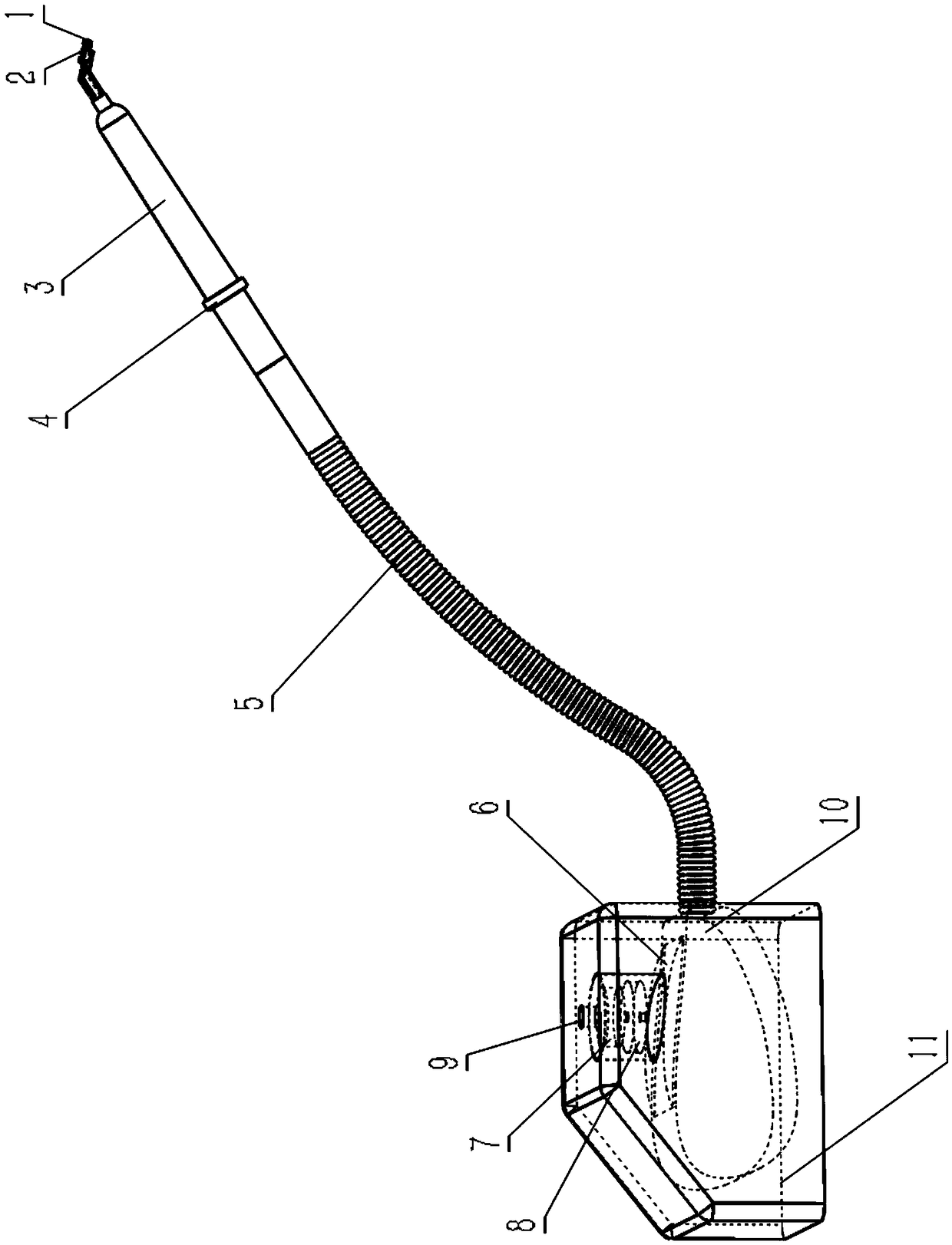 Suction-sweeping device for live power distribution cabinet