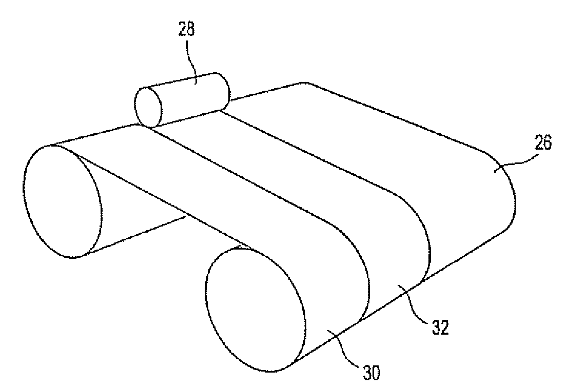 Method for producing topographical pattern on papermachine fabric by rotary screen printing of polymeric material