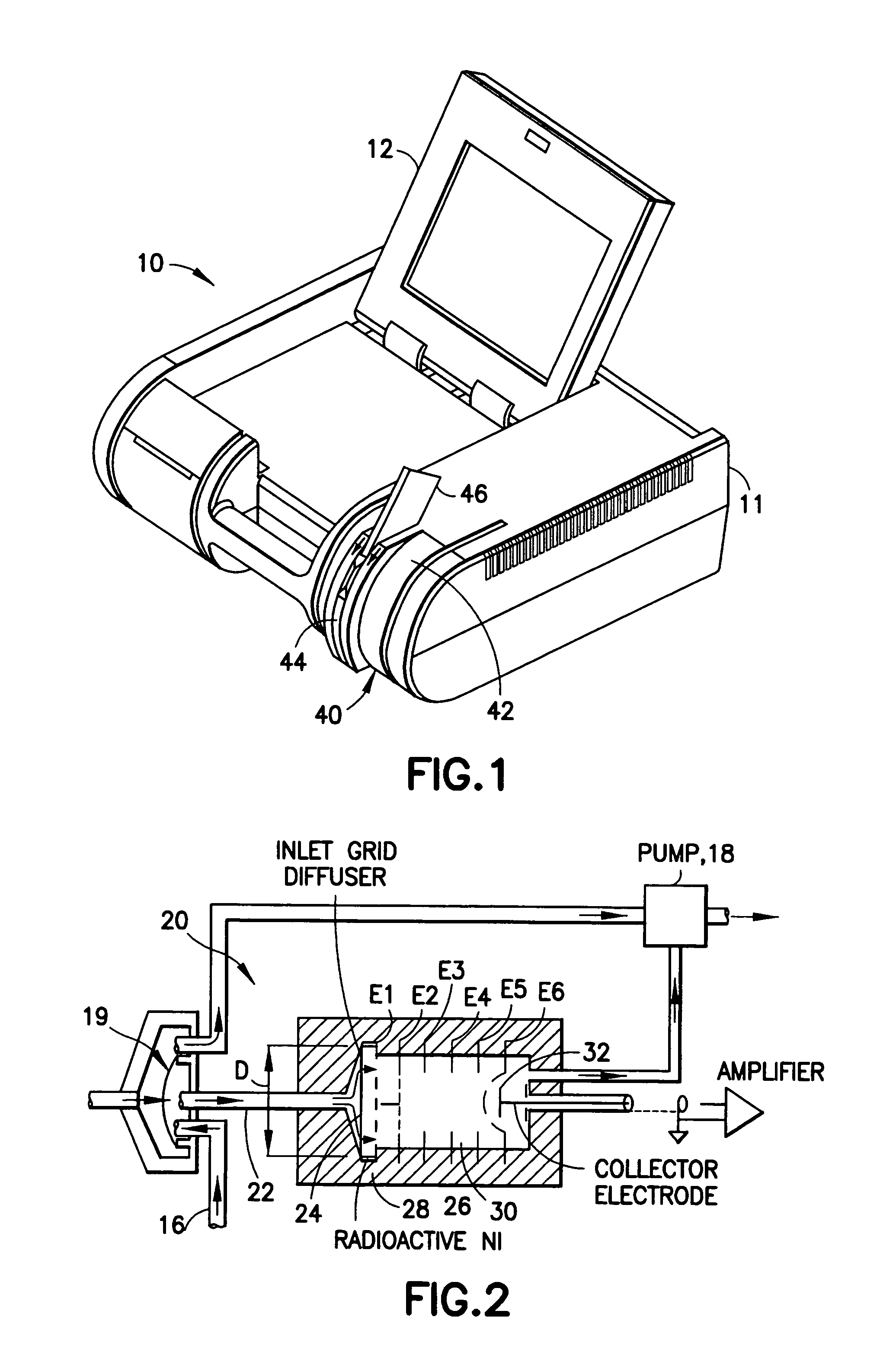 Device for testing surfaces of articles for traces of explosives and/or drugs