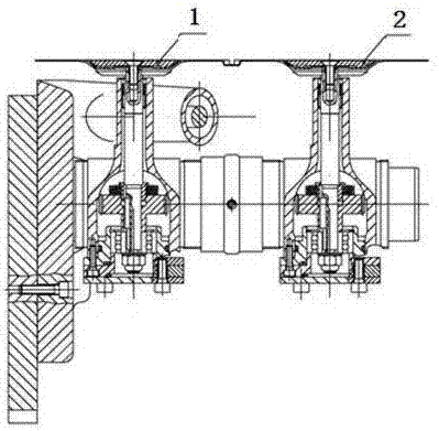 A leveler for double flue with independent drive