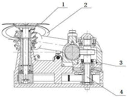 A leveler for double flue with independent drive