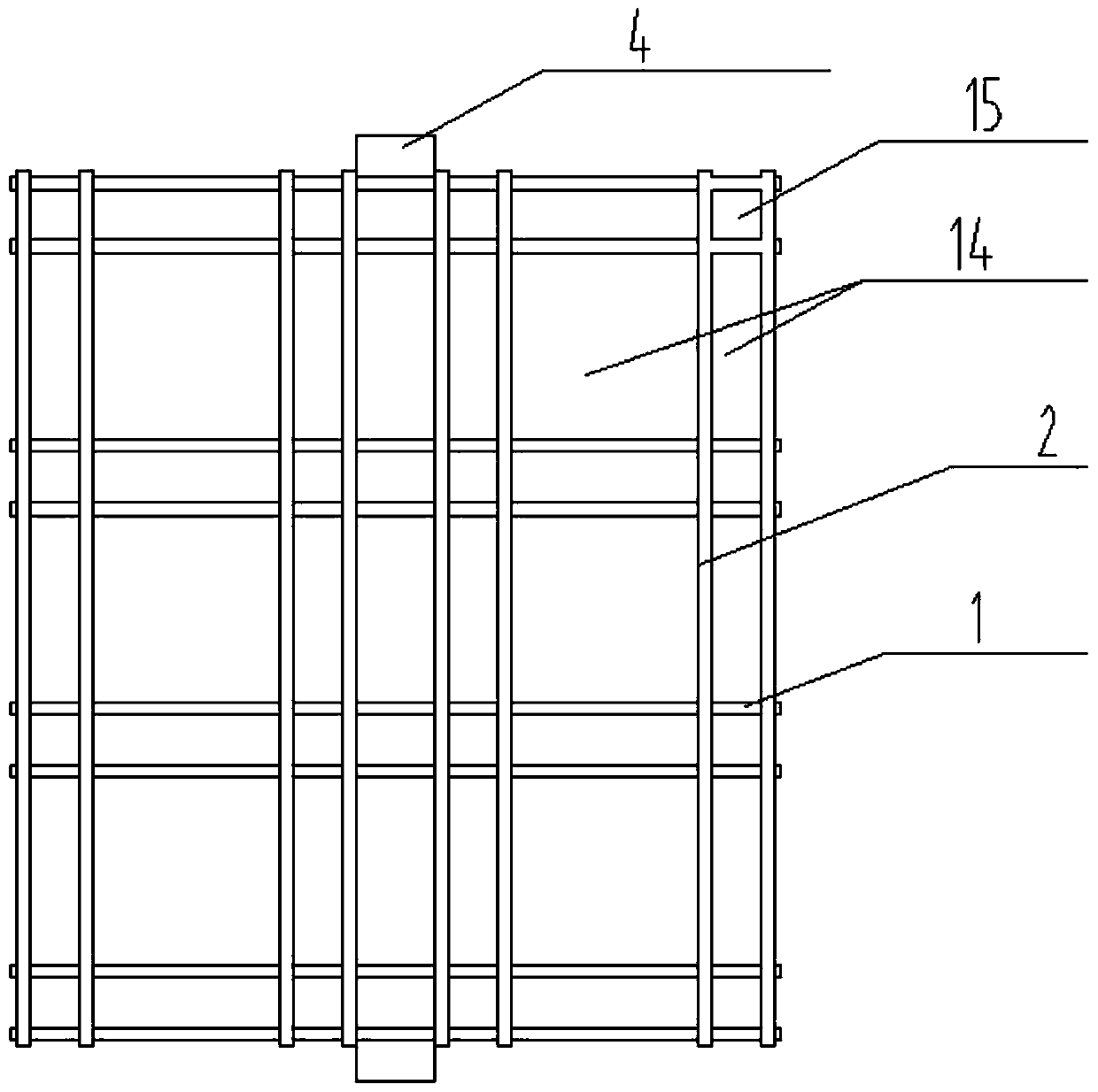 Integral type steel structural frame ballasting pile carrier and static load test method thereof