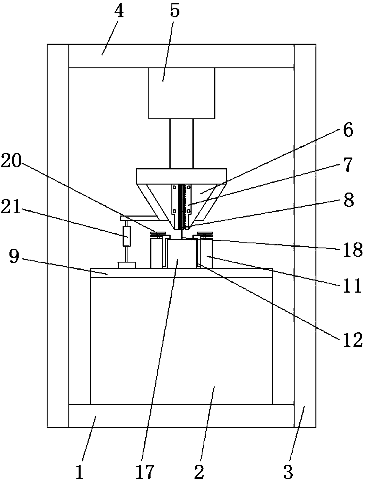 Steel fiber drawing device in concrete