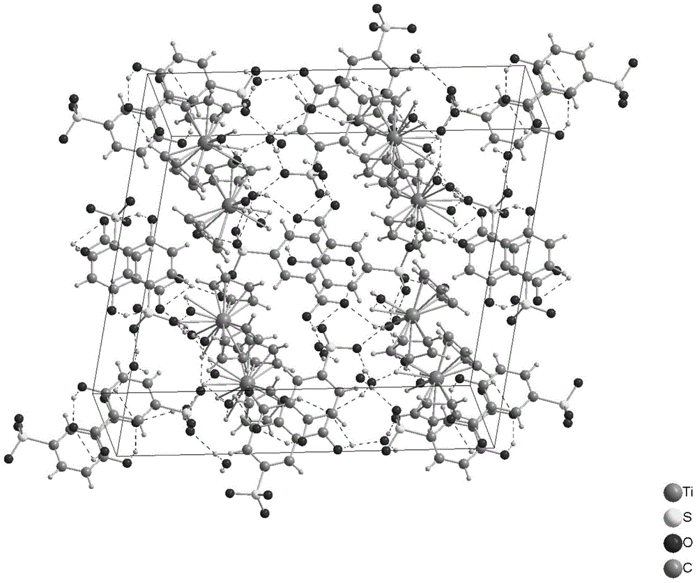 Water-soluble titanocene complex and its synthesis method