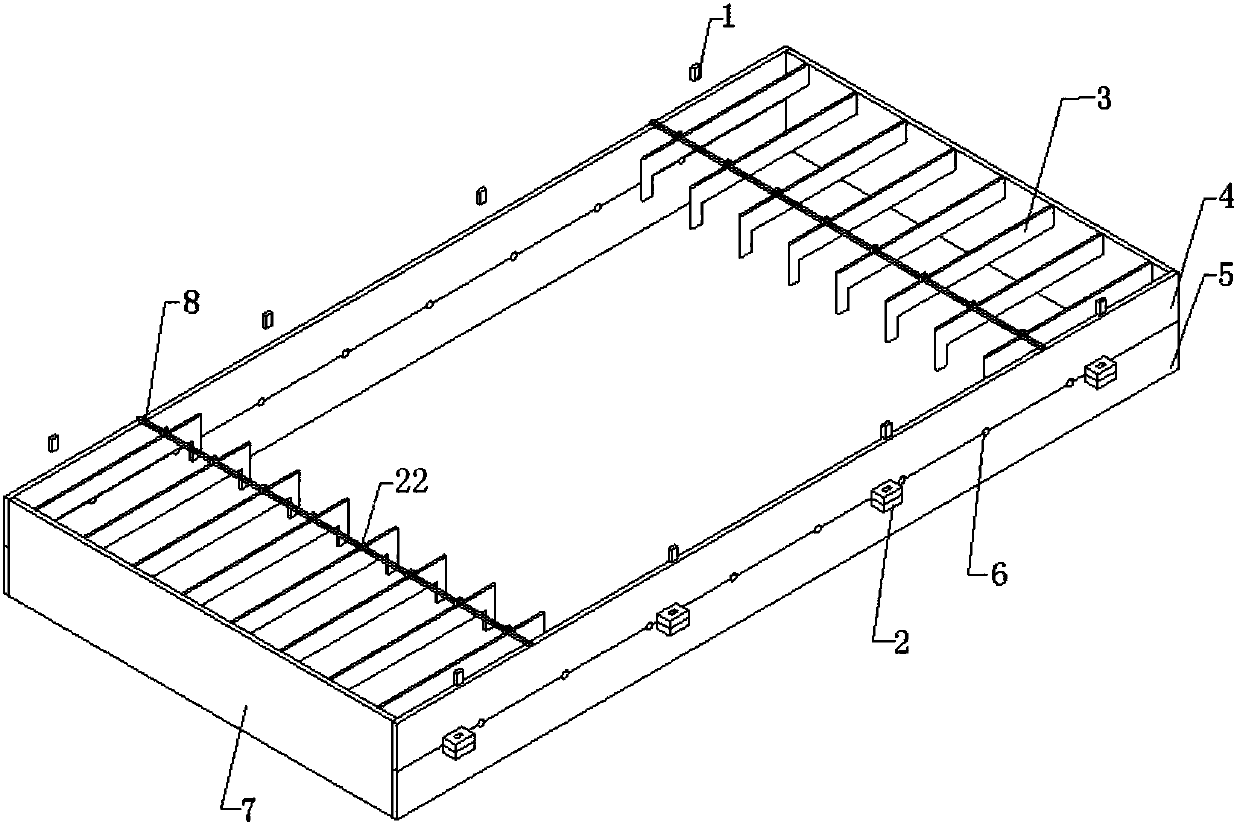 Fully-prefabricated floor and composite floor composite structure and manufacturing and assembly method