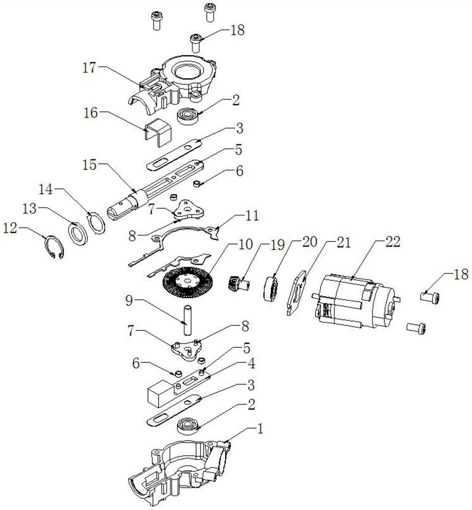 Reciprocating motion structure of non-eccentric mechanism