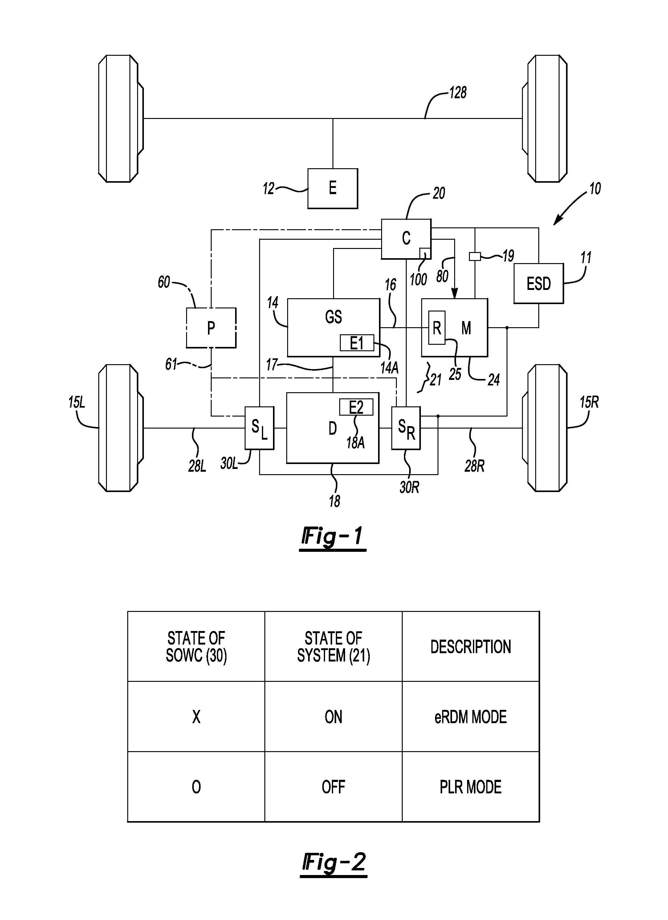 Electric drive system with a selectable one-way clutch