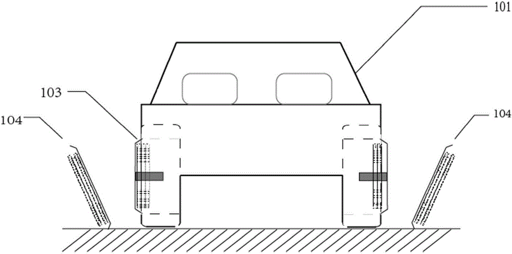 Wireless energy supply system based on wheels in traveling process of electric automobile