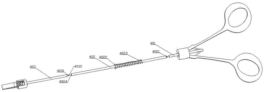 Surgical operation electrocoagulation clamp which can operate at remote end