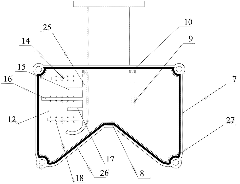 Worm filter device with external filters