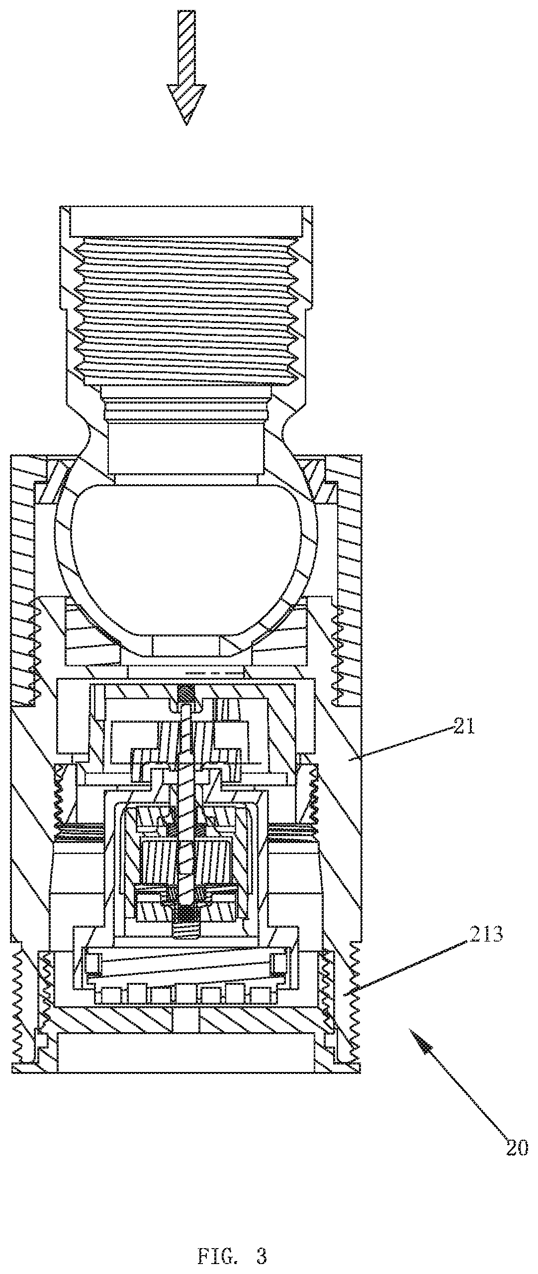 Self-power-generating water outflow device with a light