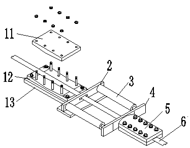 Tensional anchoring system for secondary clamping of prestressed sheets