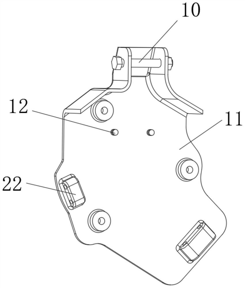 Portable mounting structure of motor for new energy automobile and motor for new energy automobile