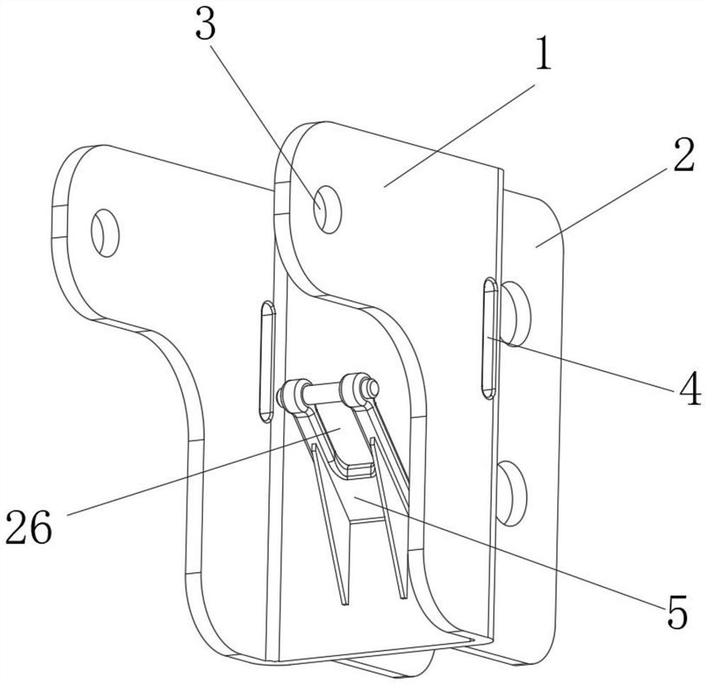 Portable mounting structure of motor for new energy automobile and motor for new energy automobile