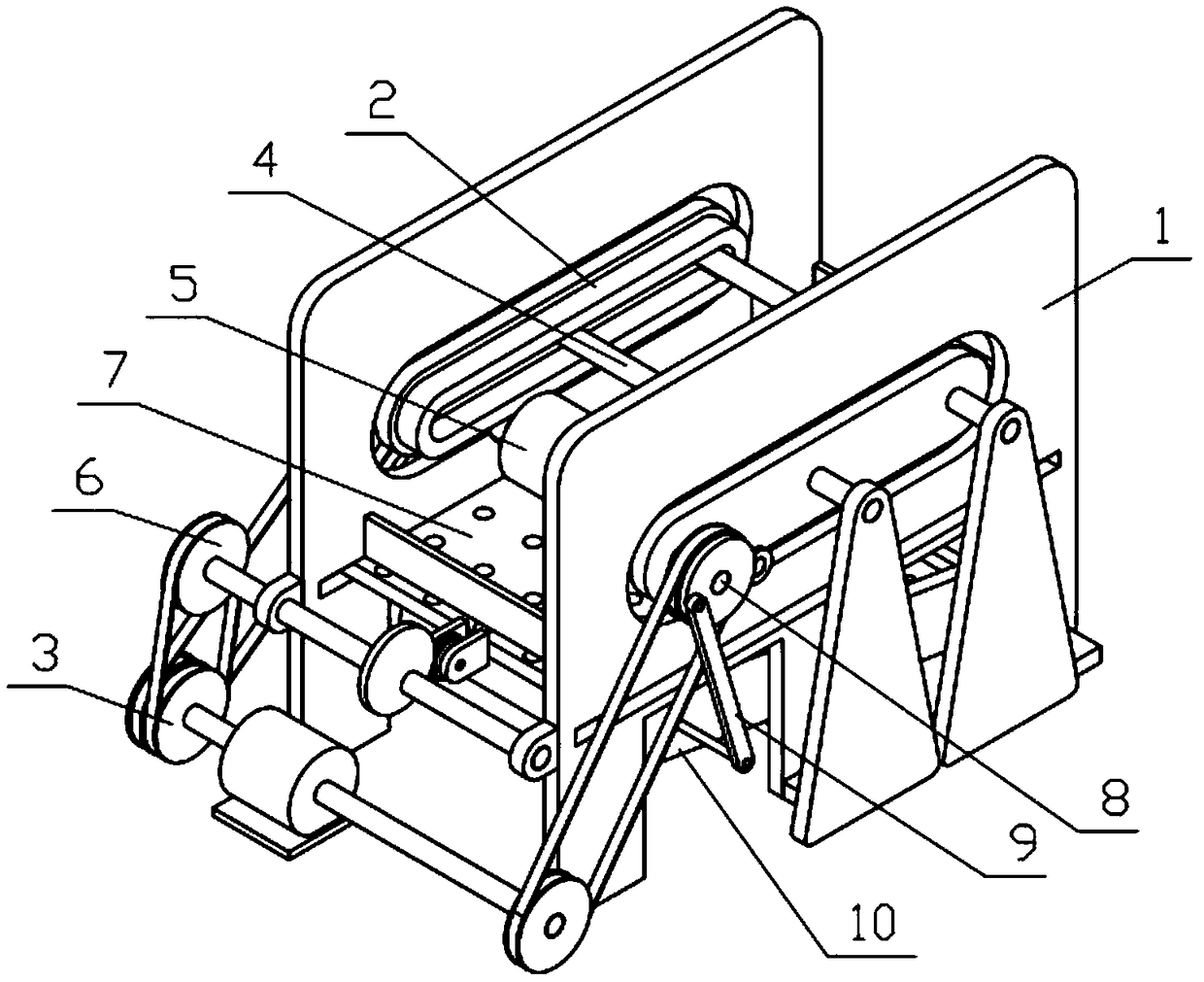 Chinese herbal medicine pulverizing and sieving integrated machine