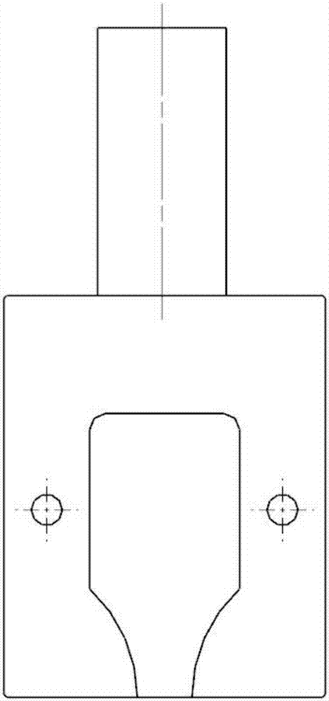 High-temperature tension test clamp of ultra-low-modulus composite material and test method of high-temperature tension test clamp