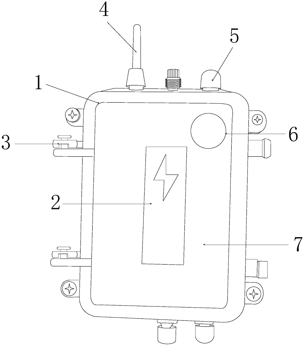 Safety warning device for power detection