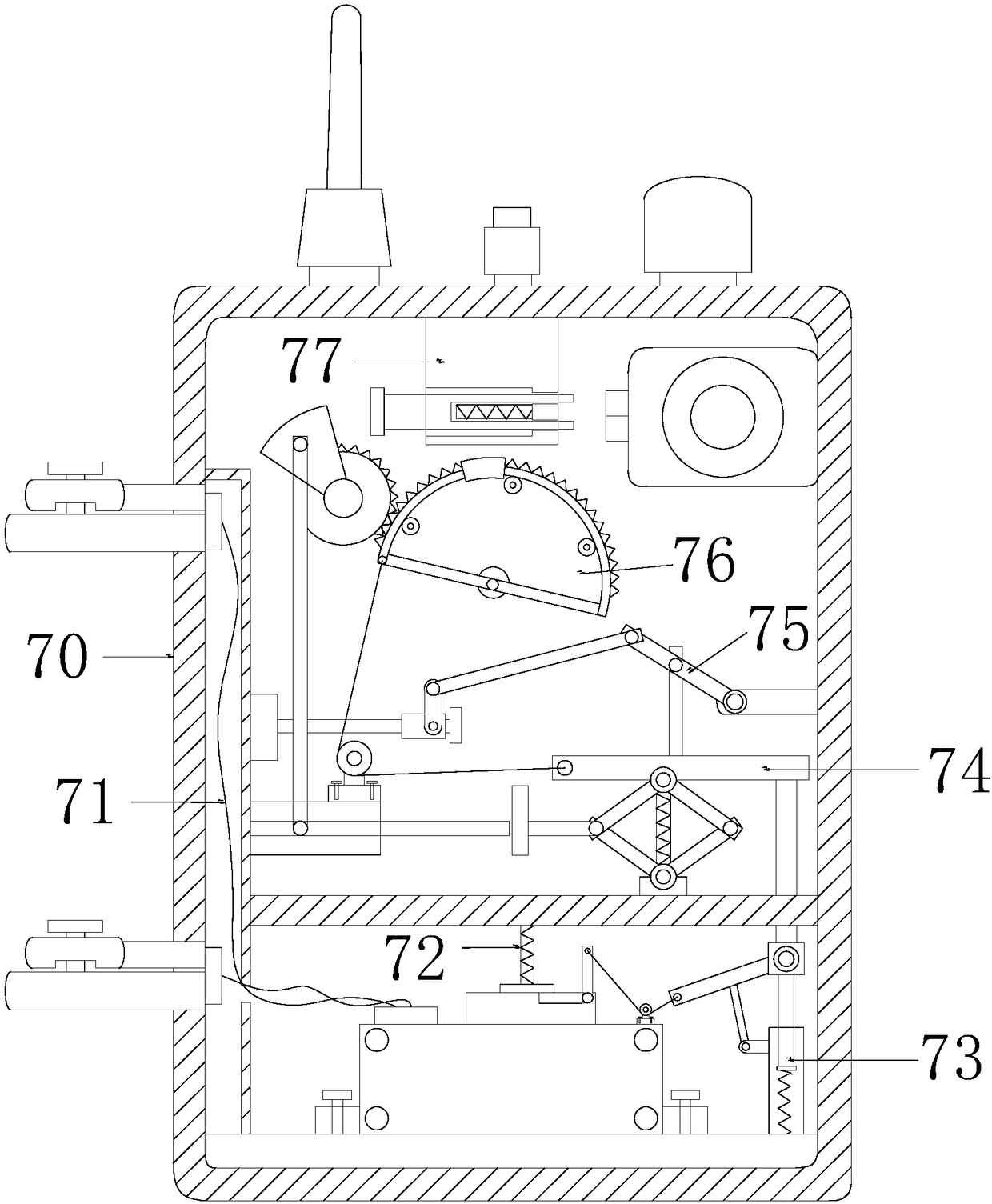 Safety warning device for power detection