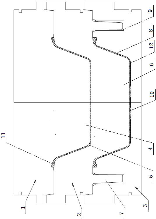 Production process of rubber diaphragm of automobile brake chamber