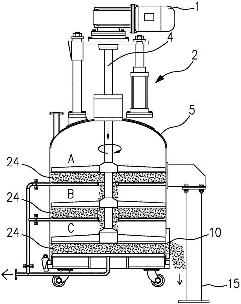 Layer-stepping type multi-filter disc filter machine