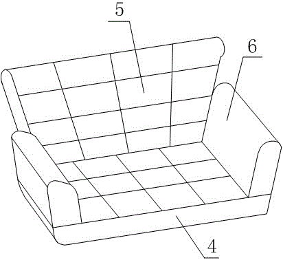 Magnetic-suspension cushion cover structure and magnetic suspension sofa/bed based on cushion cover