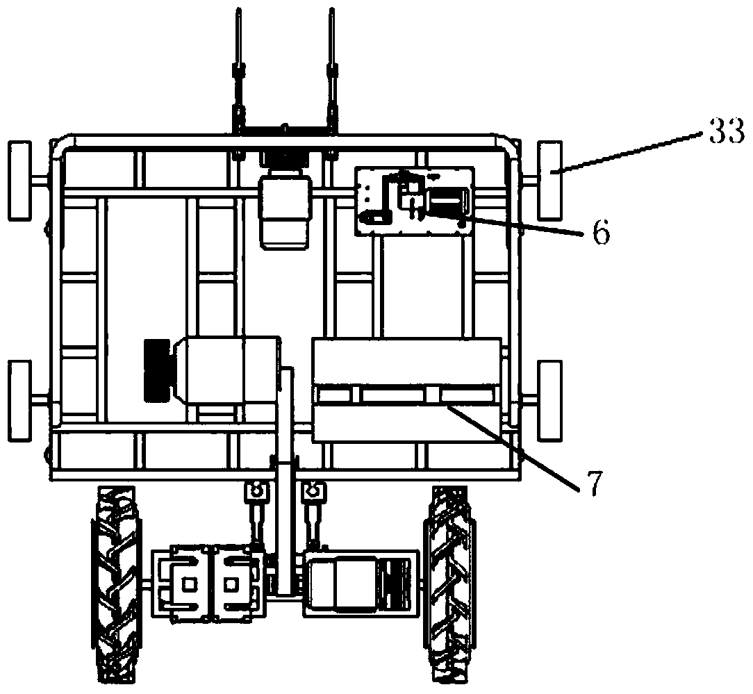 A soil tank test bench