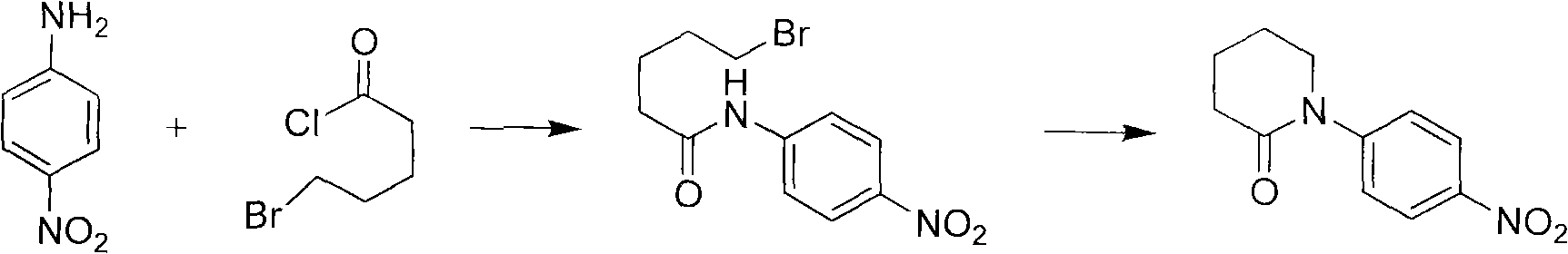 Synthetic method of apixaban intermediate 1-(4-nitrobenzophenone)-2-piperidone