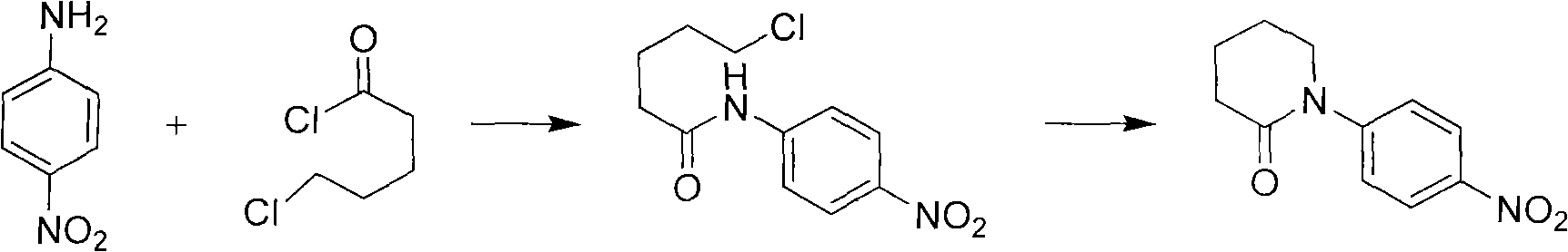 Synthetic method of apixaban intermediate 1-(4-nitrobenzophenone)-2-piperidone