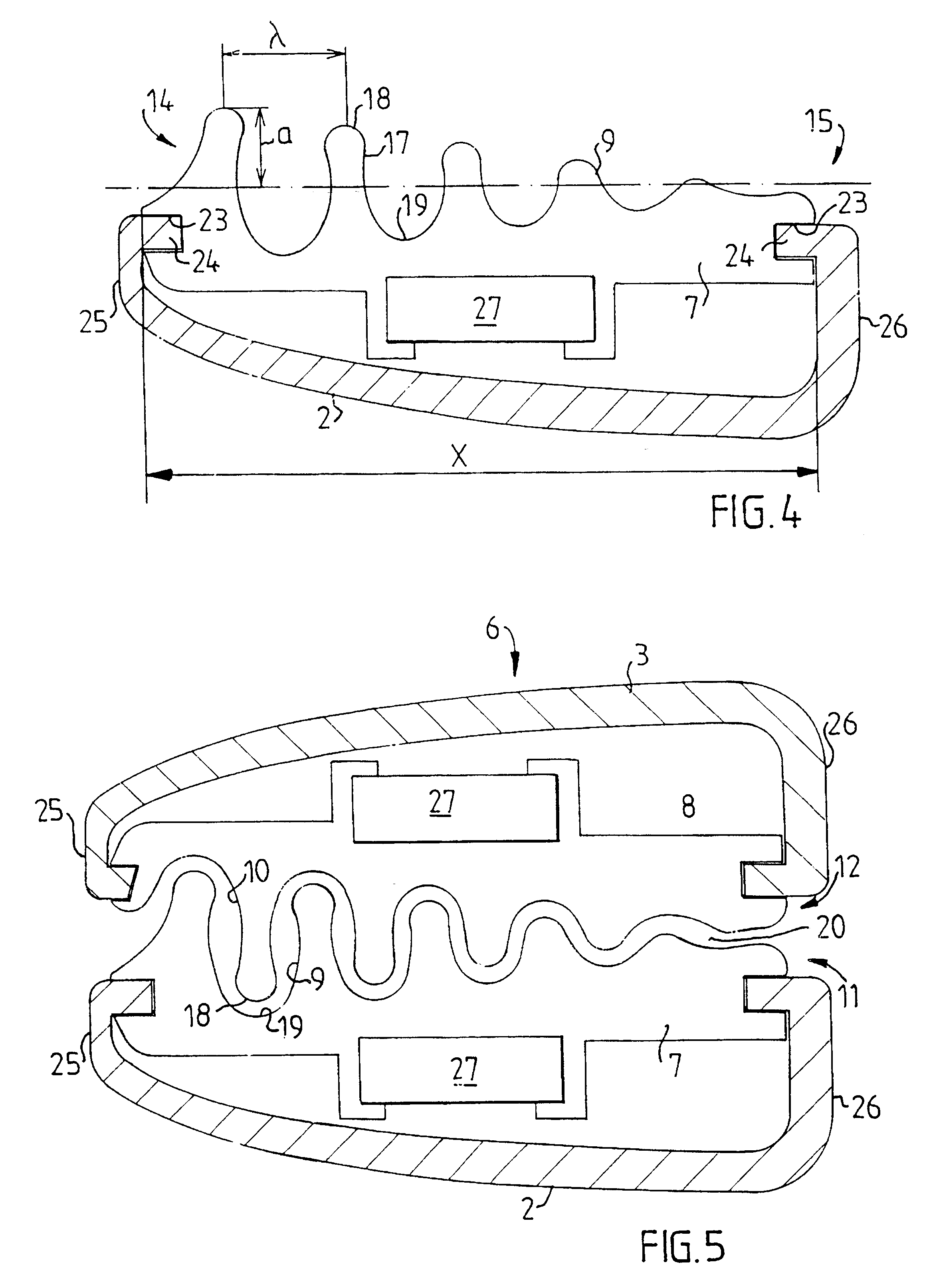 Decreasing amplitude hair-waving apparatus and method