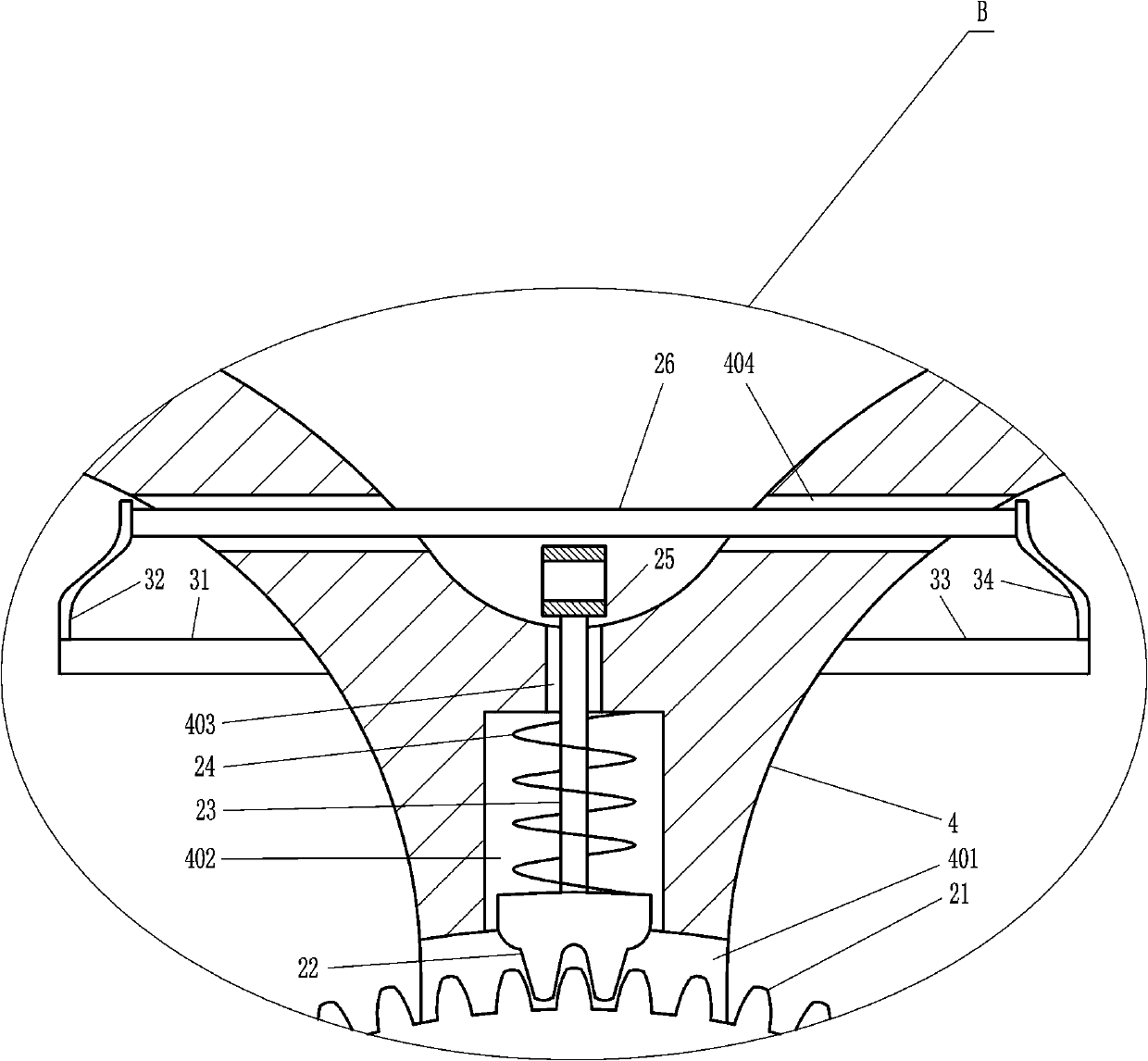 Multifunctional clamp for CNC machining center of aluminium profile