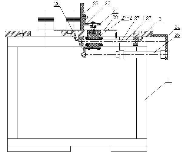 Automatic interior-angle chamfering machine