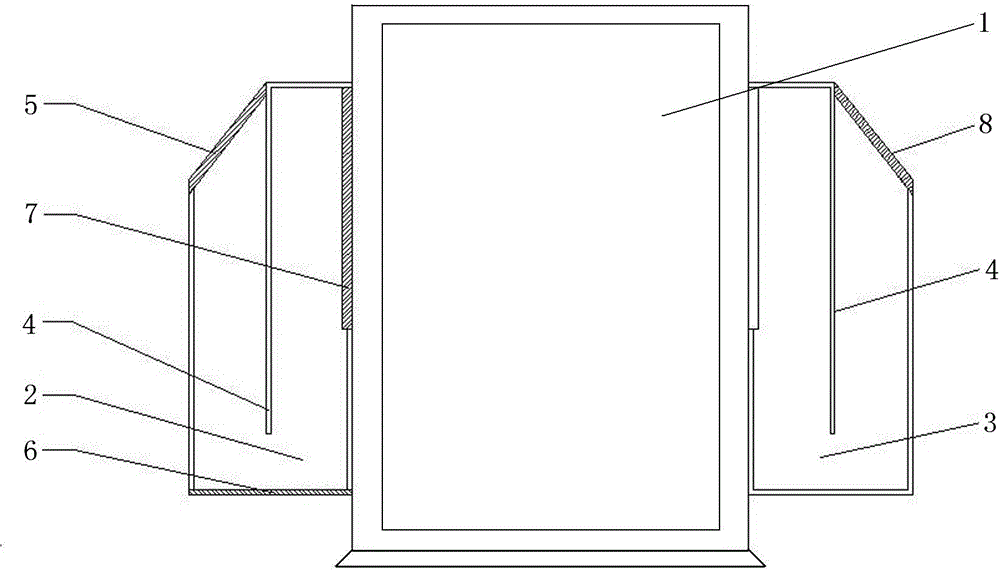 Dedusting and heat dissipating structure for charging pile