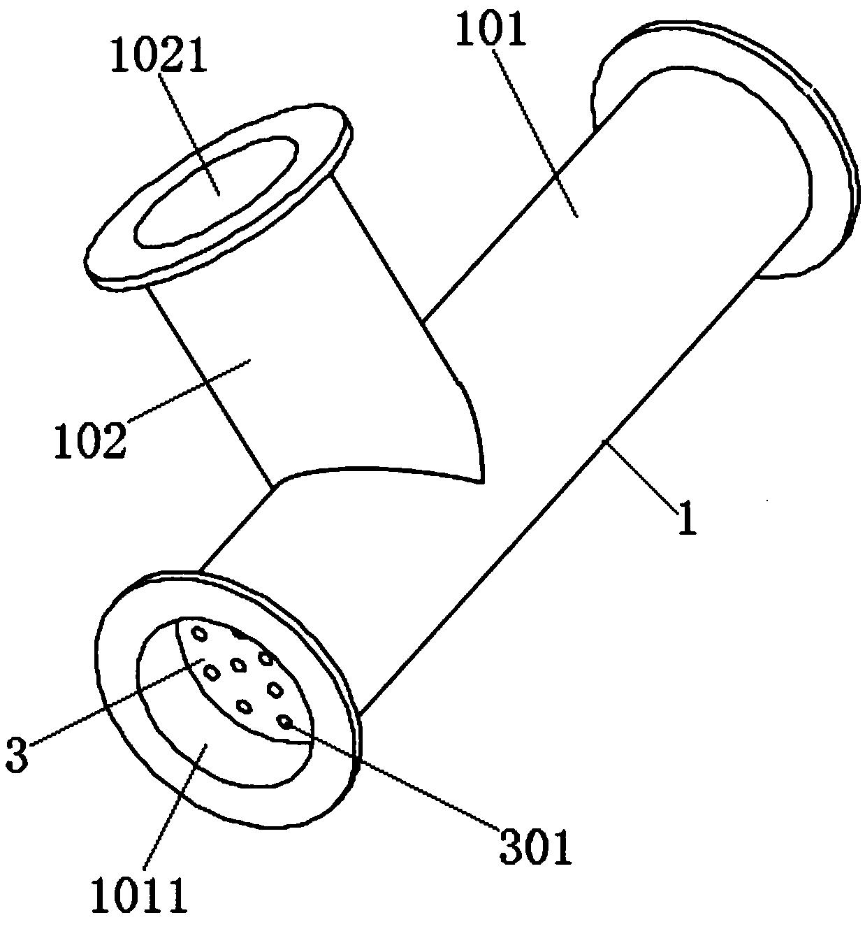 Egg white and yolk uniform mixing device used in cake inflating and whipping production line