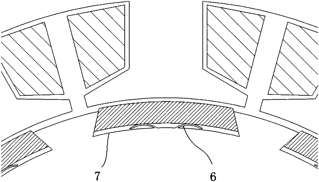 Surface-mounted permanent magnet motor rotor and motor