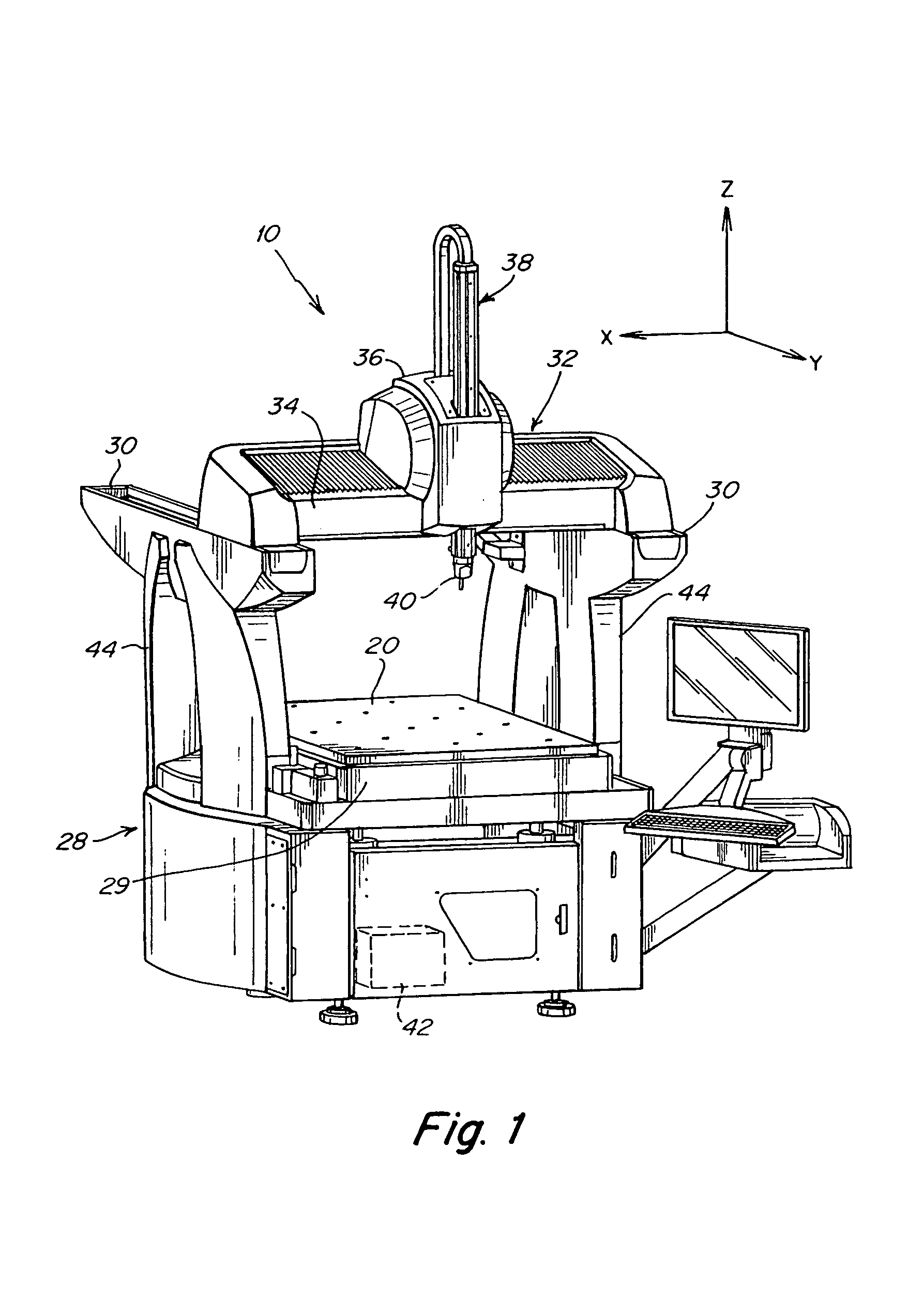 Temperature compensation system for a coordinate measuring machine