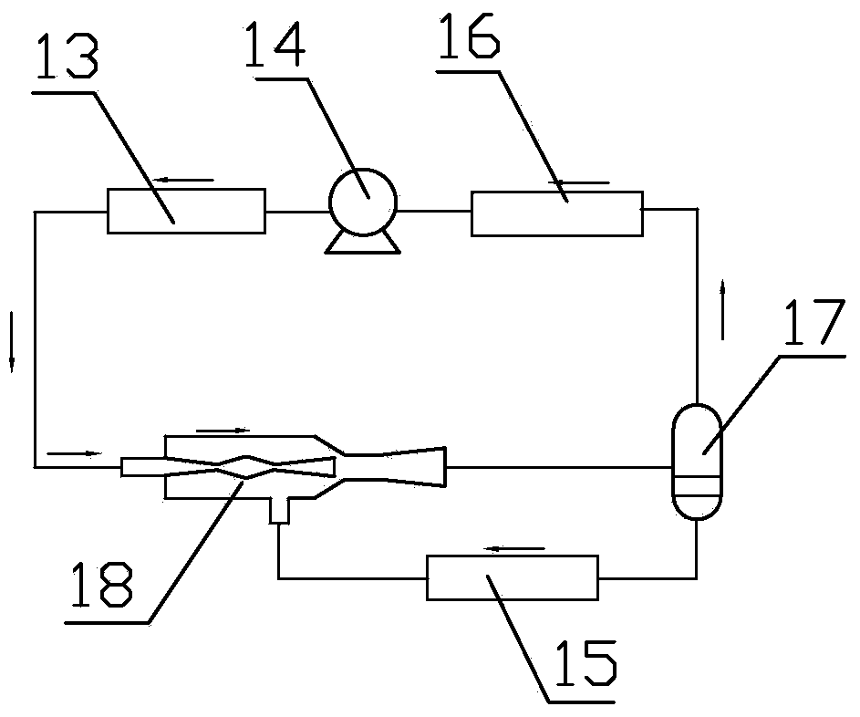 Effect-enhanced serial nozzle two-phase flow ejector and component refrigerating system thereof