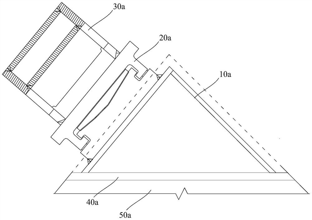 Roof floor-standing support and construction method thereof