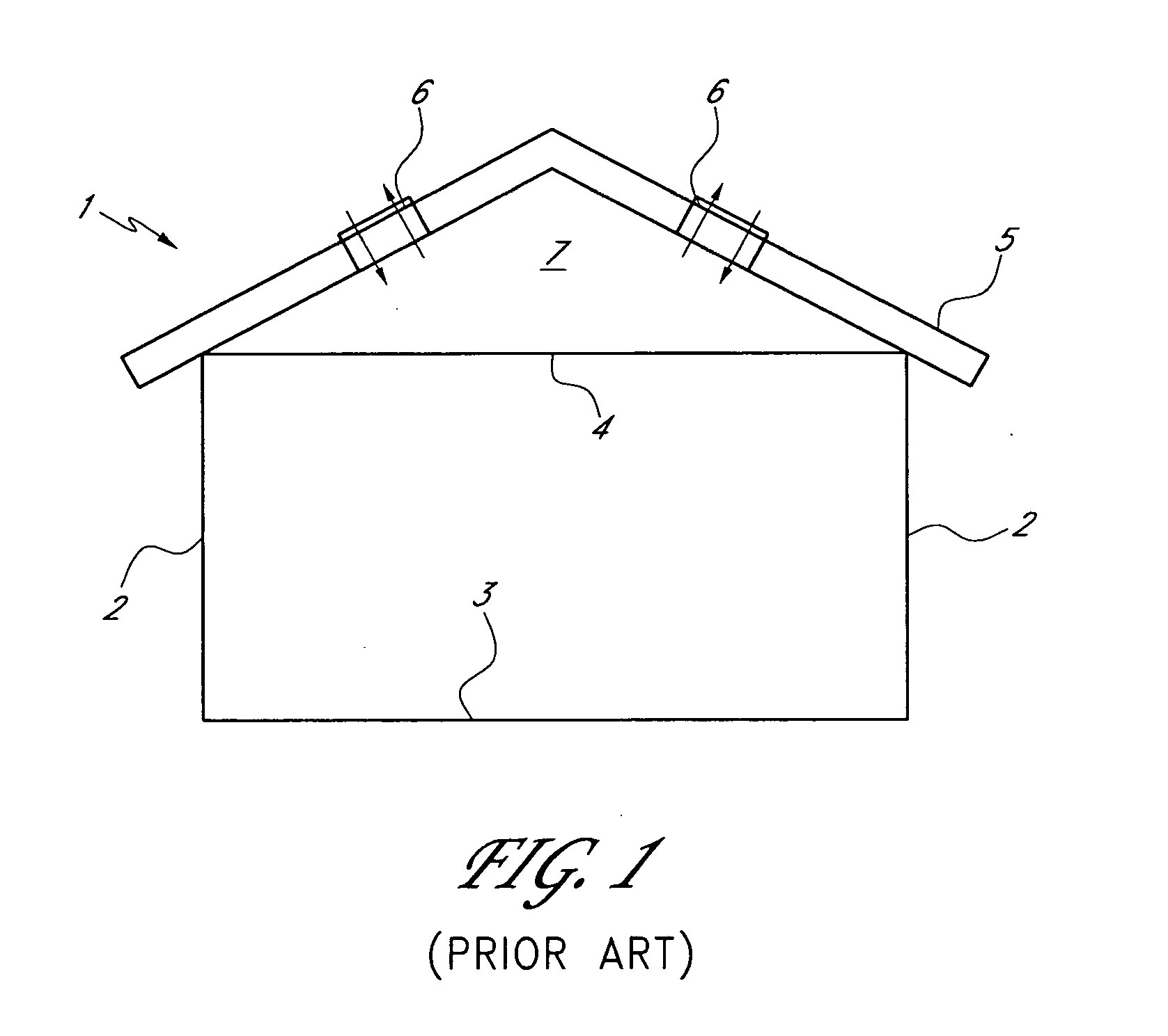 Building with improved vent arrangement