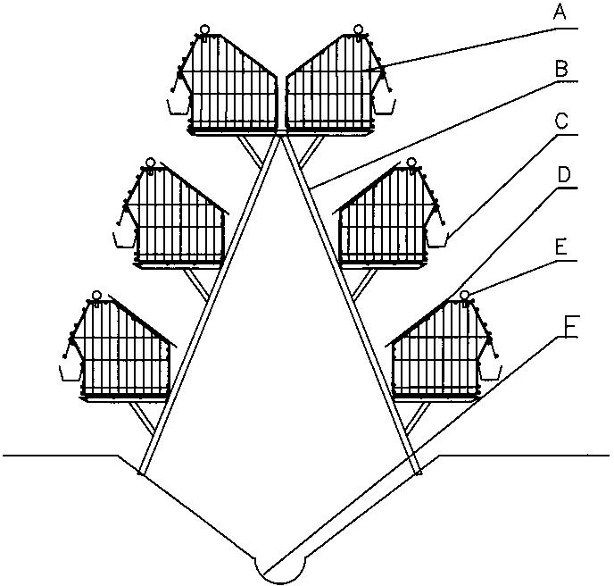 Efficient special cage for commercial rabbits