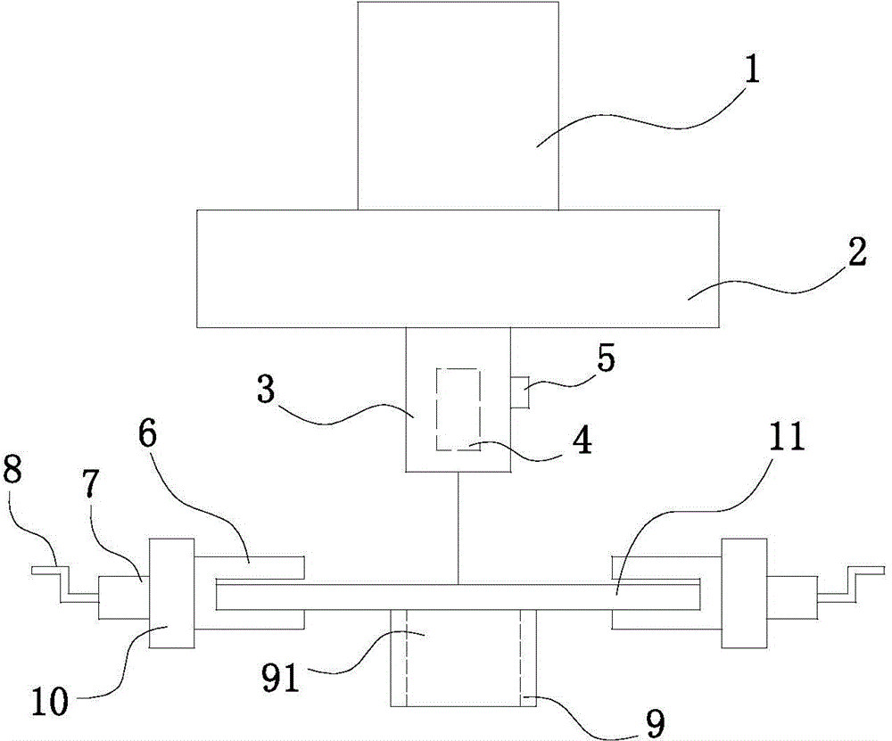 Punching device based on laser positioning and board adjustment and method thereof