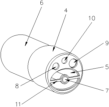 Ureter sheath and head end cap thereof