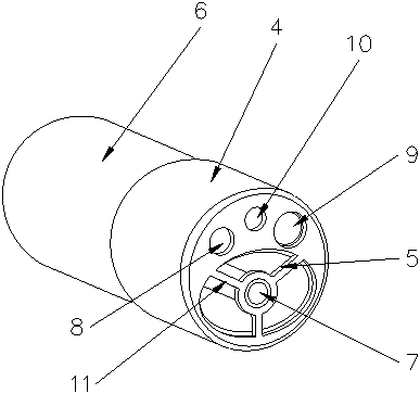 Ureter sheath and head end cap thereof