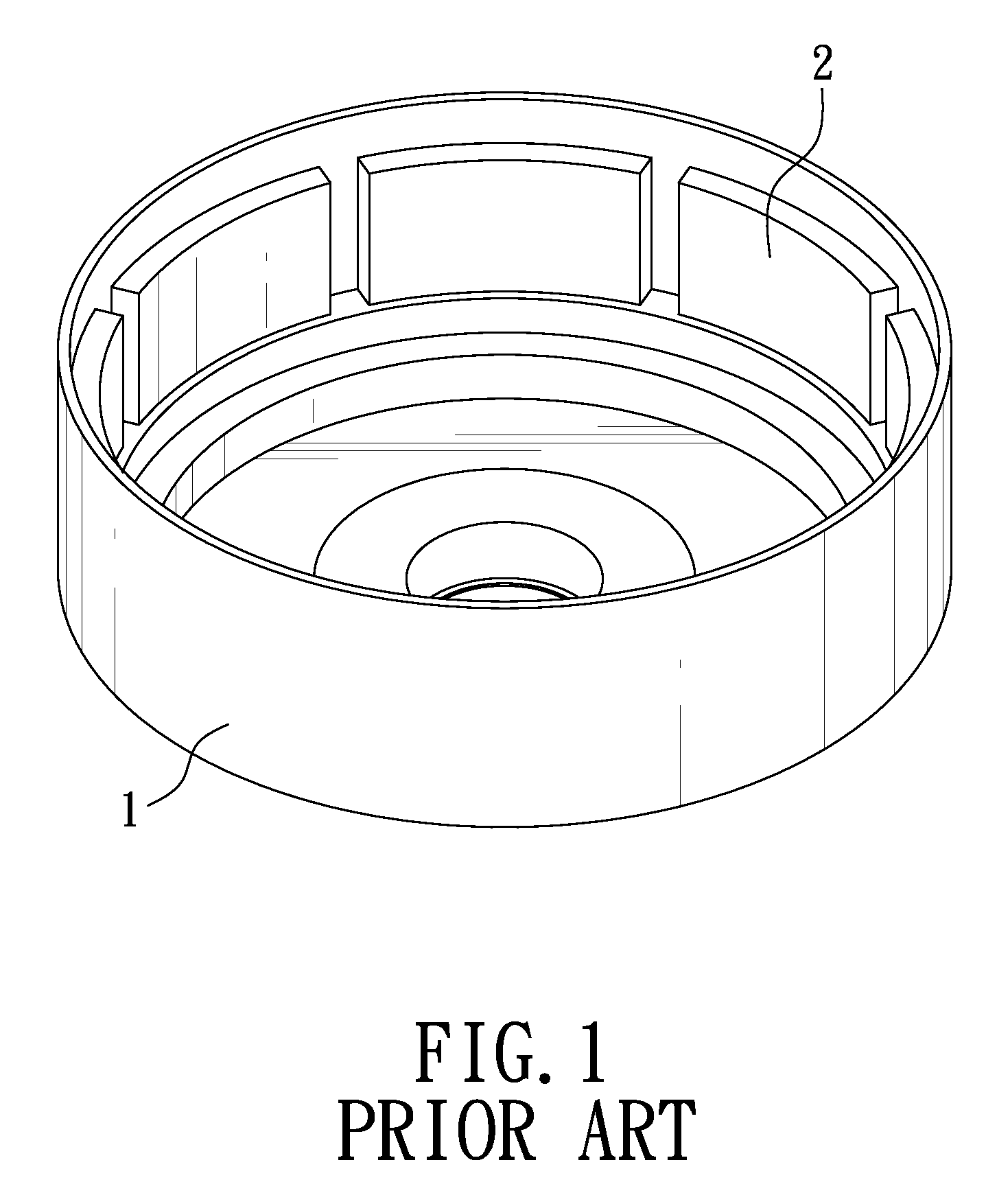 Outward turning motor rotor for a ceiling fan