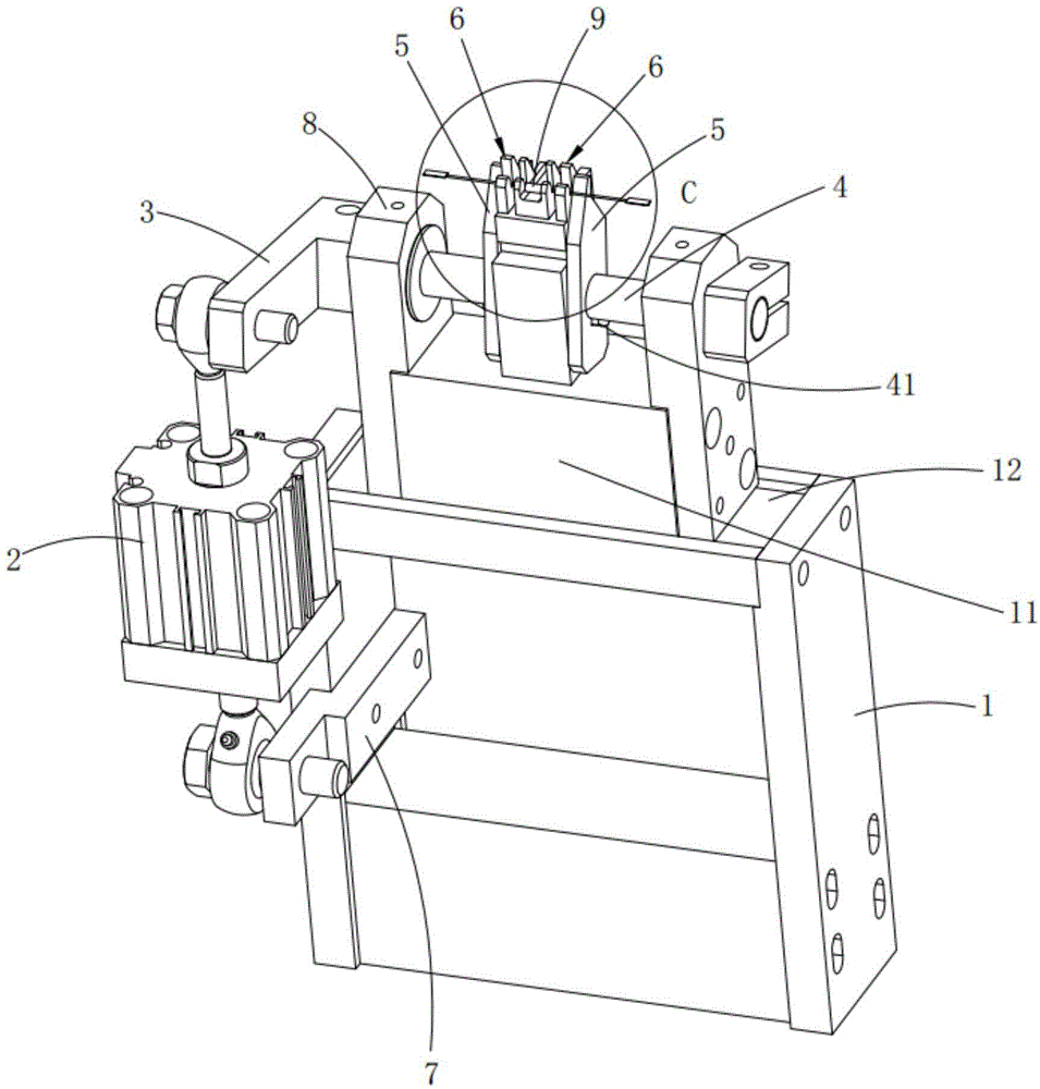 Material cutting mechanism