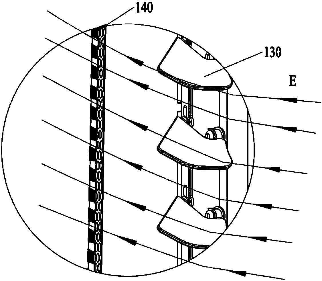 Air guide component, air-conditioner and air guide method for air guide component