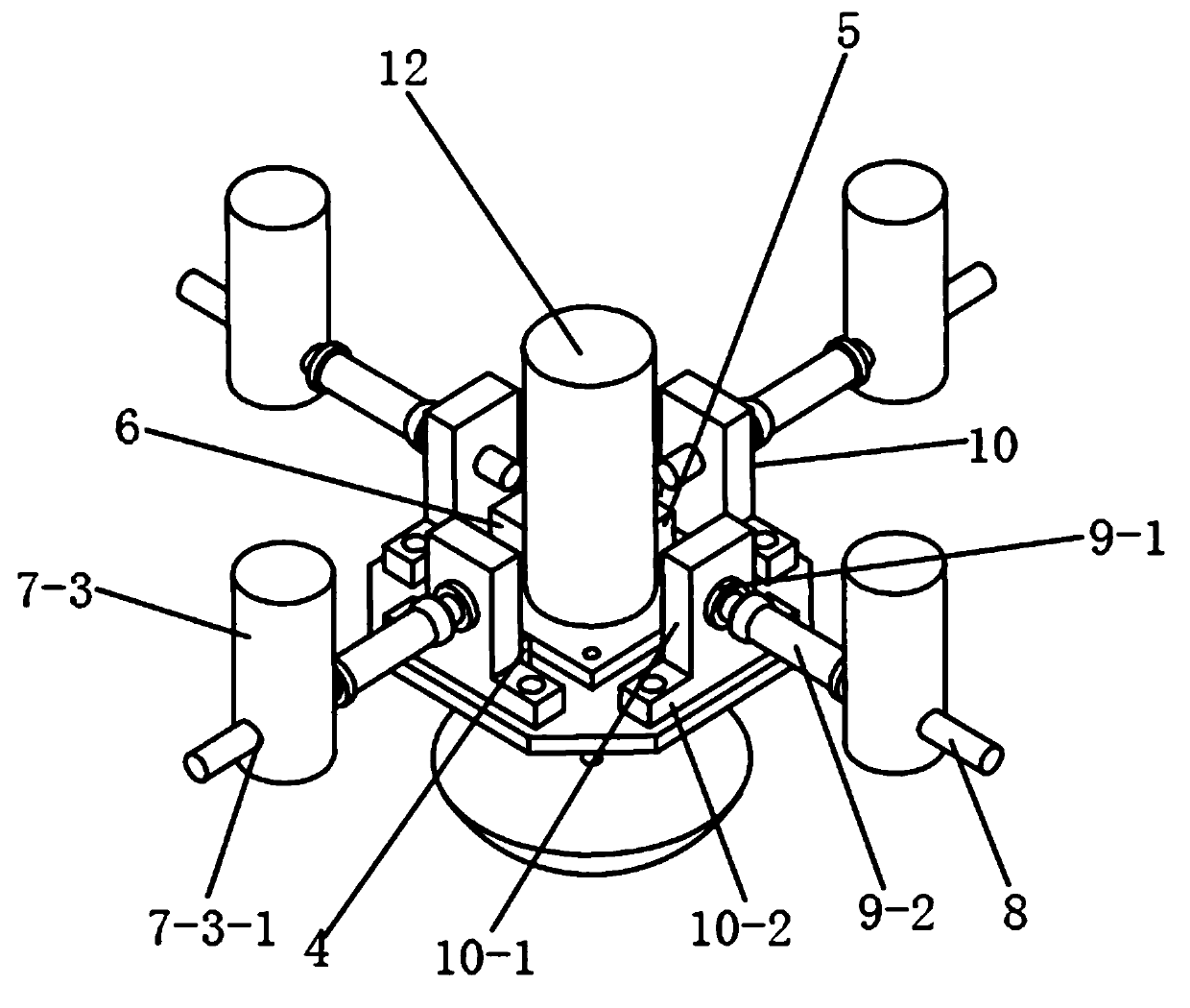 Complex curved surface polishing device