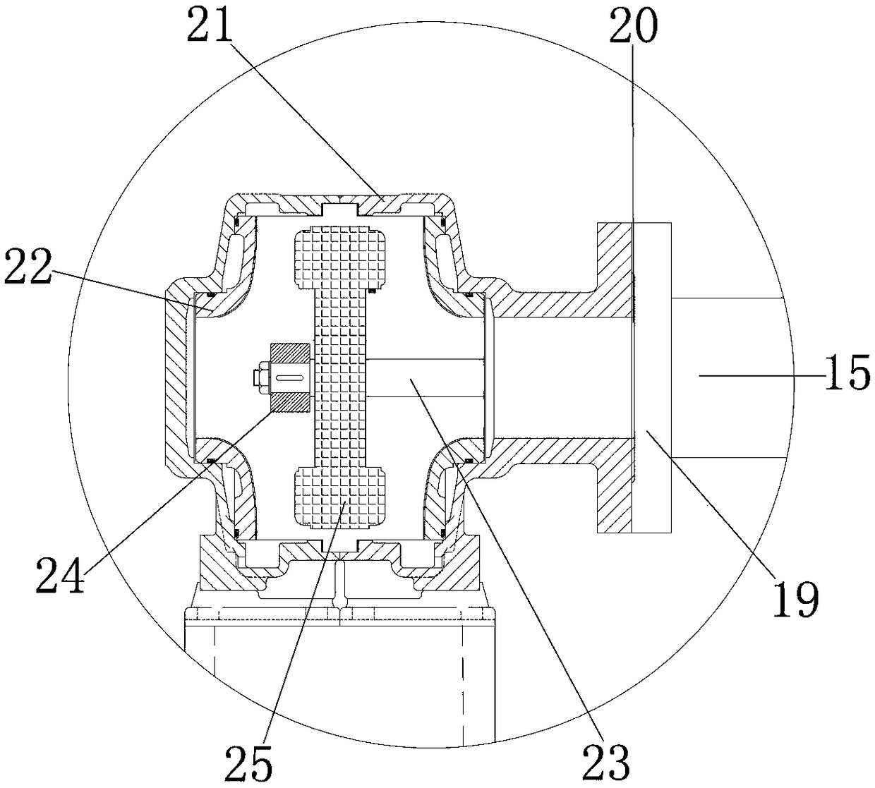 Centrifugal sedimentation type water purifier for large sewage treatment plant