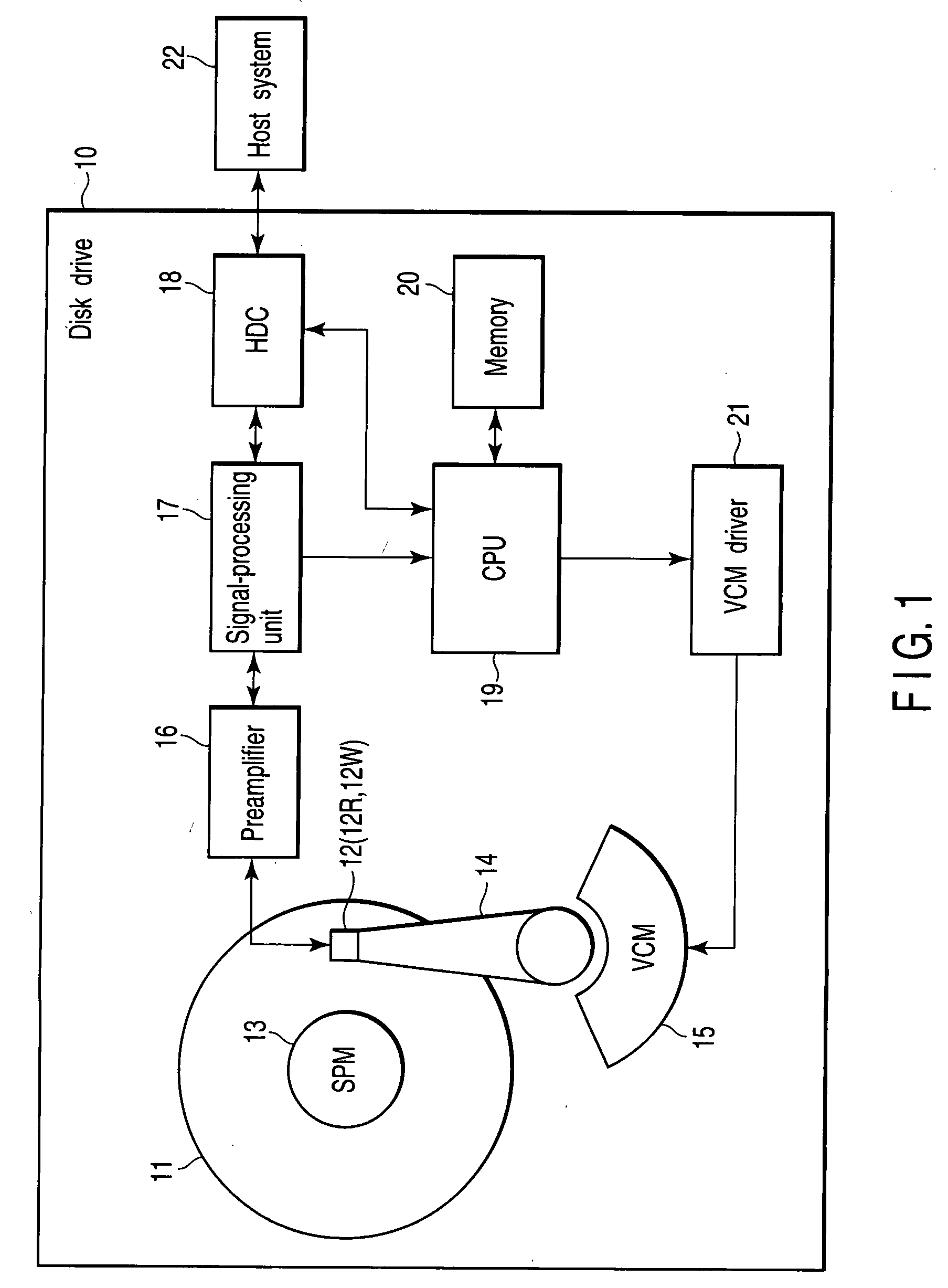 Method and apparatus for writing servo information in a disk drive