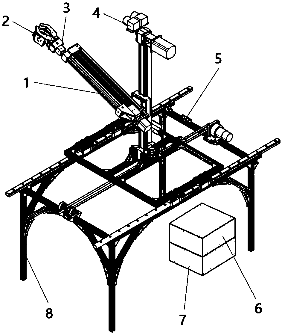 Binocular vision-based citrus picking robot and implementation method thereof